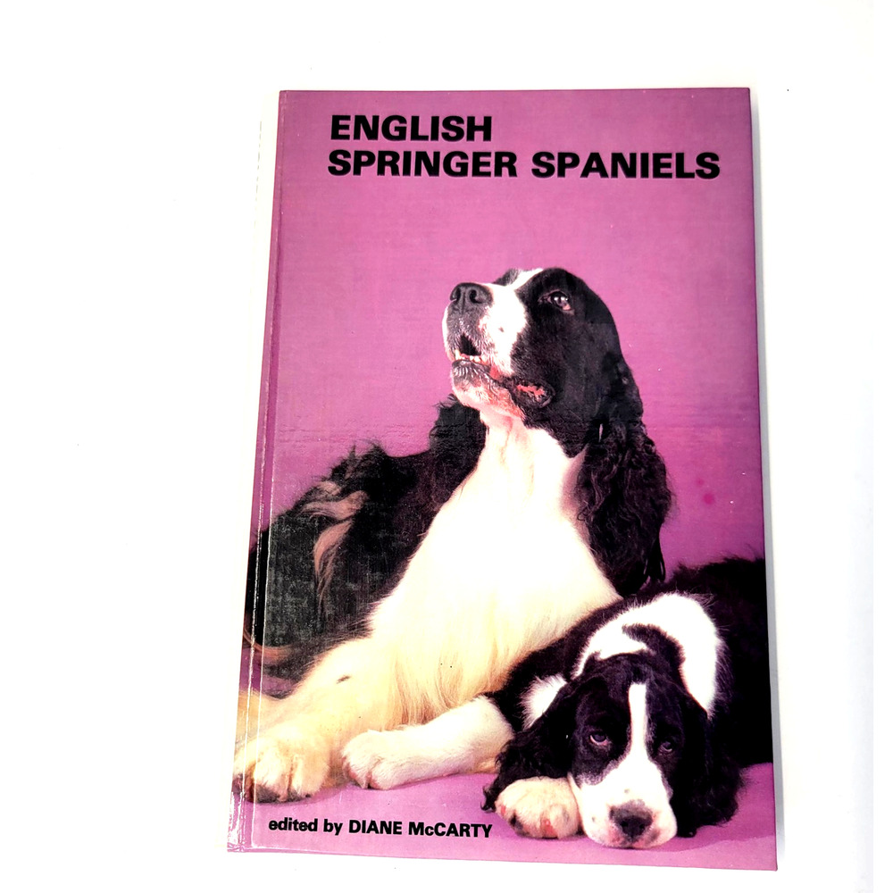 Vintage English Springer Spaniels Diane McCarty T.F.H. Purple‎ HC Dog Care 1983